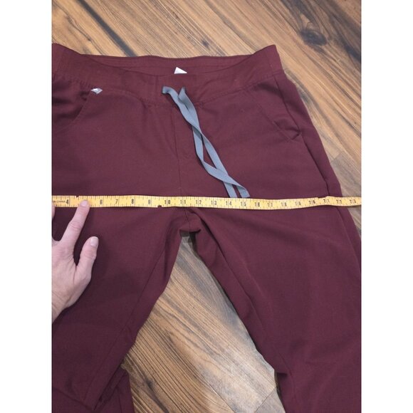 Figs Technical Collection Zamora jogger scrub pants Sz M Burgundy - Picture 9 of 9